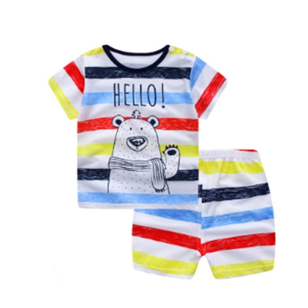 Cartoon Baby Summer Clothing Set (Unisex)