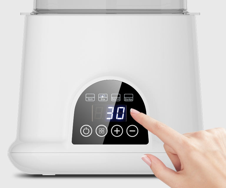 4-in-1 Milk Warmer: Auto Thermostat, Heating, Thawing & Sterilizing.