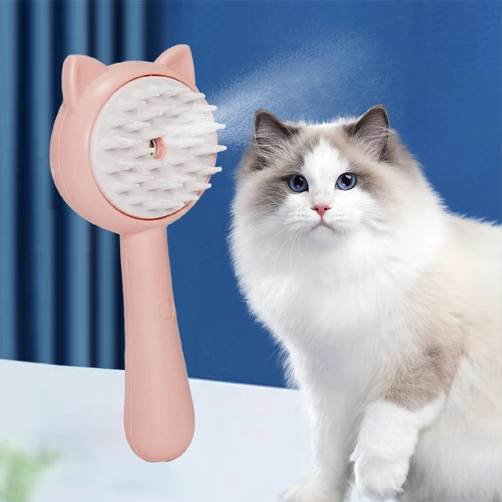 Rechargeable Mist Grooming Brush for Cats & Dogs.