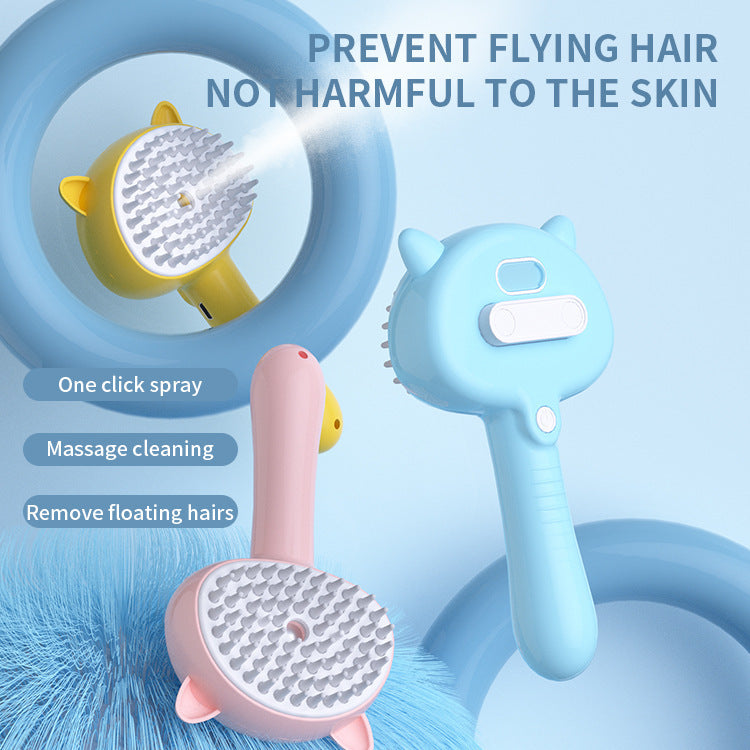 Rechargeable Mist Grooming Brush for Cats & Dogs.