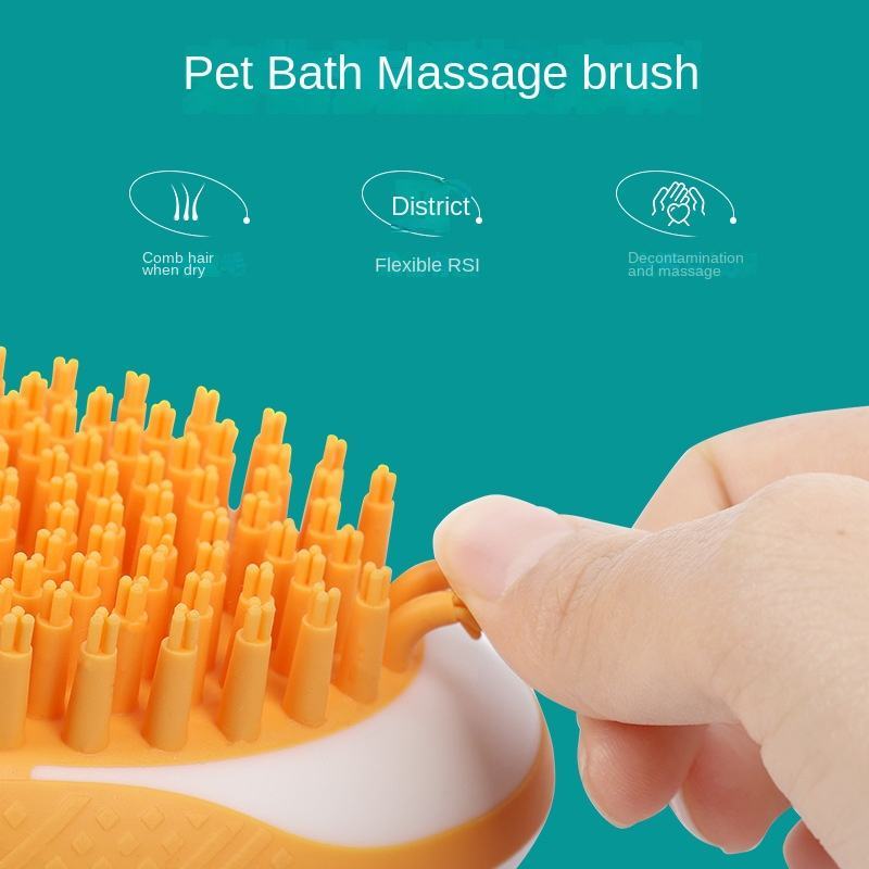 2-in-1 Pet Bath & Massage Brush.
