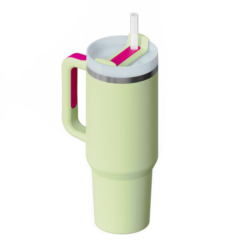 40 Oz Tumbler – Handle, Straw, Spill-Proof, Travel-Friendly