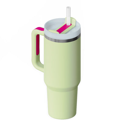 40 Oz Tumbler – Handle, Straw, Spill-Proof, Travel-Friendly