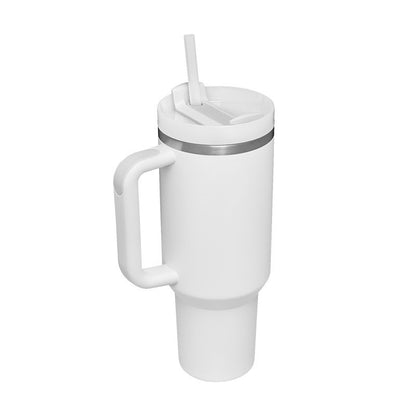 40 Oz Tumbler – Handle, Straw, Spill-Proof, Travel-Friendly