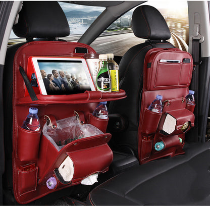 PU Leather Car Seat Organizer – Waterproof & Multifunctional