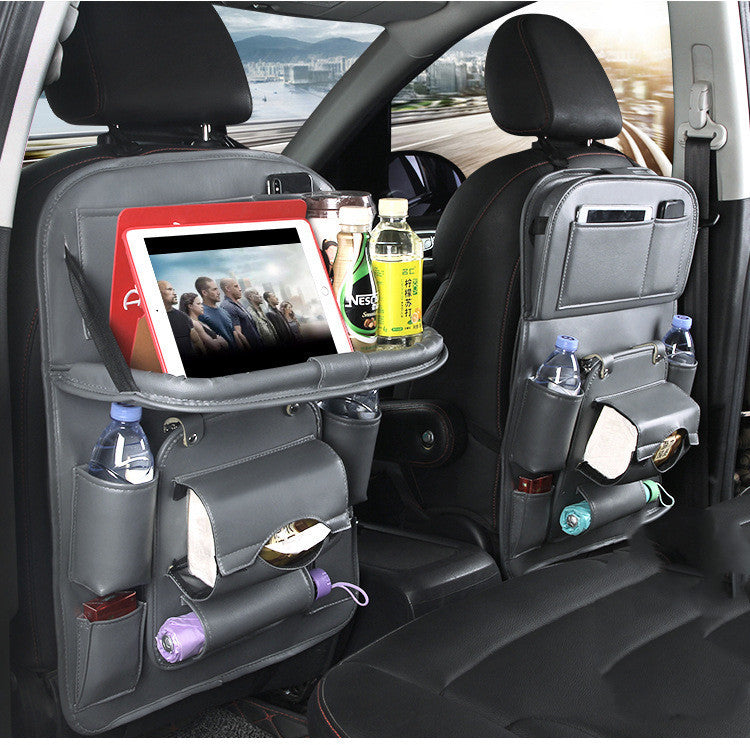 PU Leather Car Seat Organizer – Waterproof & Multifunctional