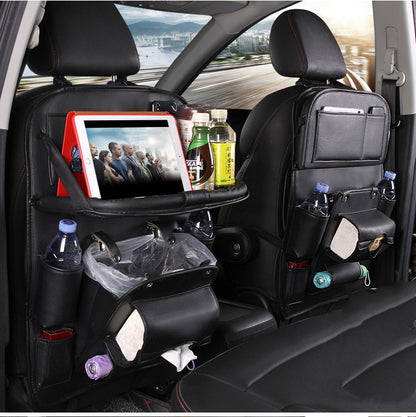 PU Leather Car Seat Organizer – Waterproof & Multifunctional