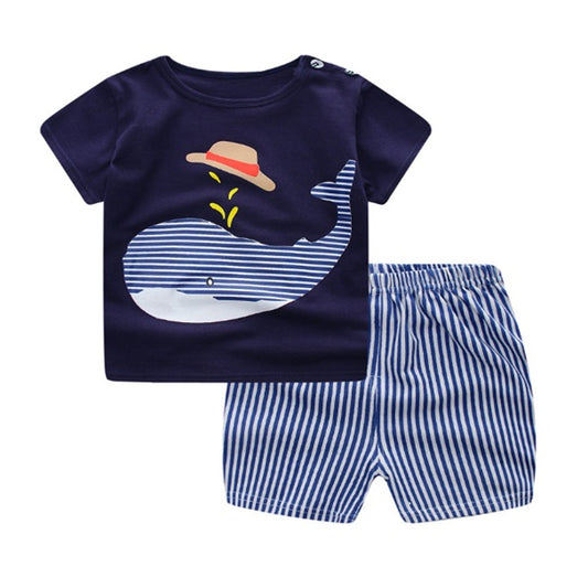Cartoon Baby Summer Clothing Set (Unisex)