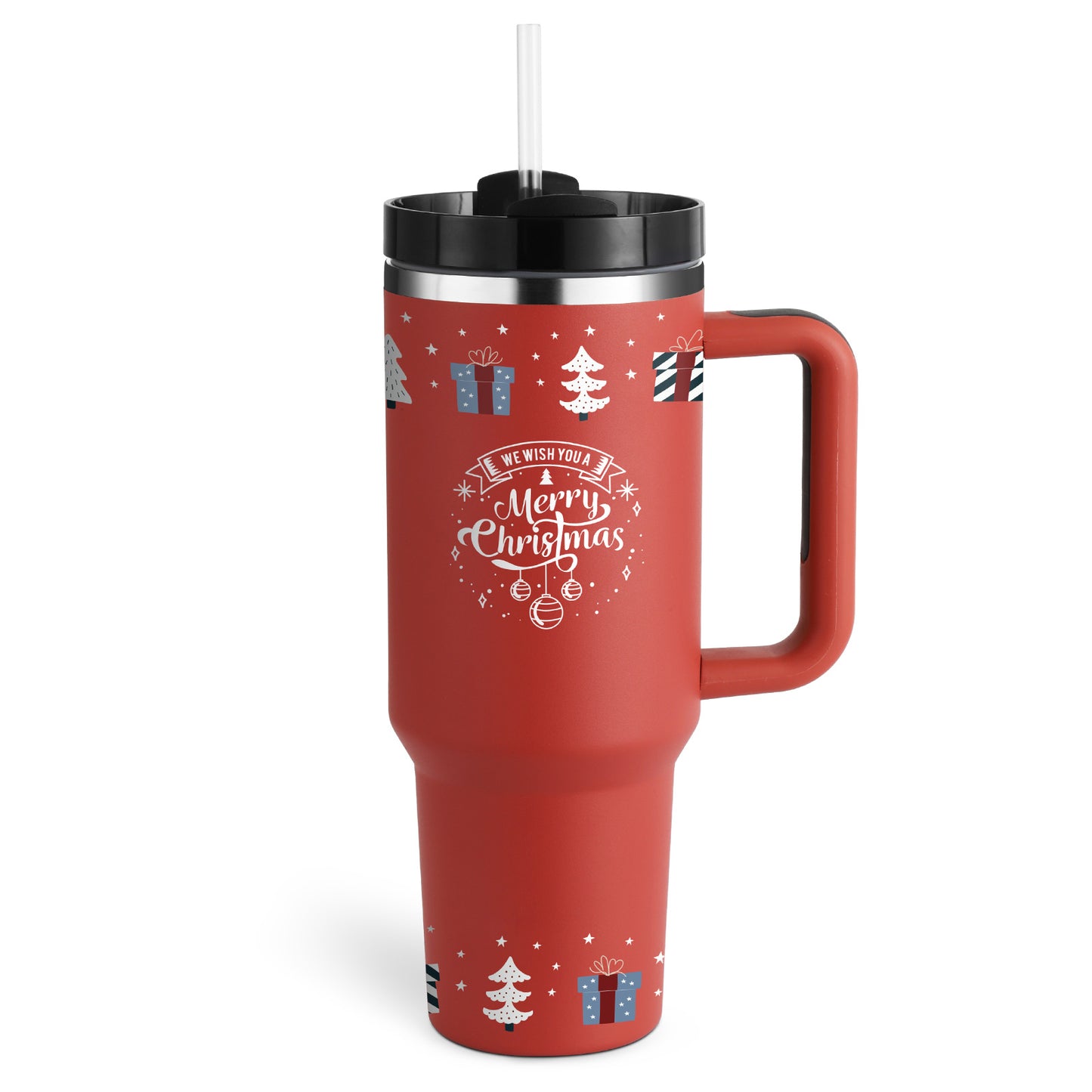 40 Oz Tumbler – Handle, Straw, Spill-Proof, Travel-Friendly
