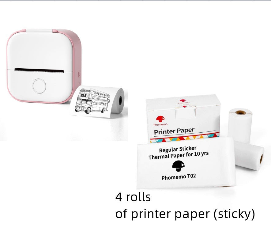 Mini Thermal Label Printer – Bluetooth & Portable