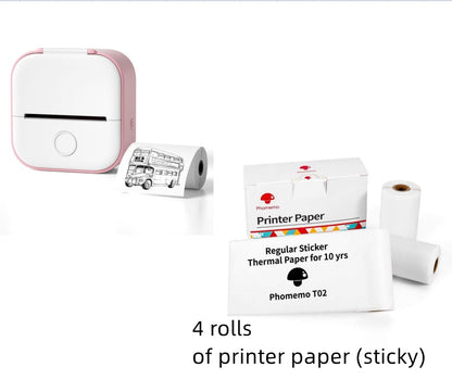 Mini Thermal Label Printer – Bluetooth & Portable