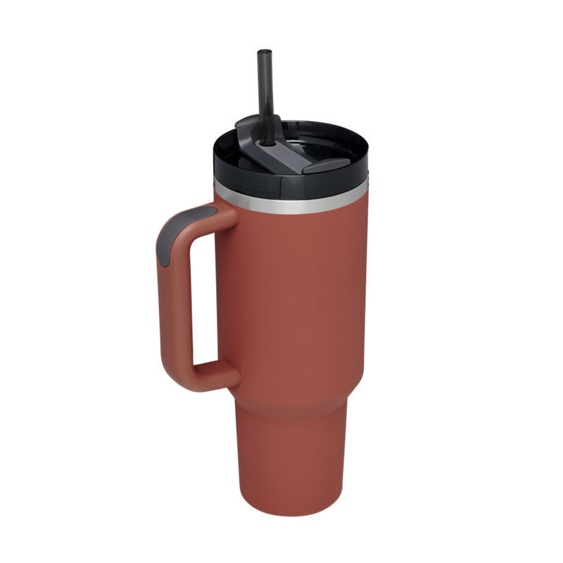 40 Oz Tumbler – Handle, Straw, Spill-Proof, Travel-Friendly