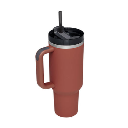 40 Oz Tumbler – Handle, Straw, Spill-Proof, Travel-Friendly