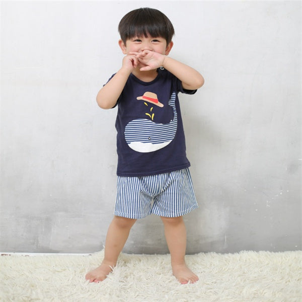 Cartoon Baby Summer Clothing Set (Unisex)