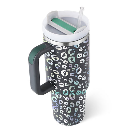 40 Oz Tumbler – Handle, Straw, Spill-Proof, Travel-Friendly