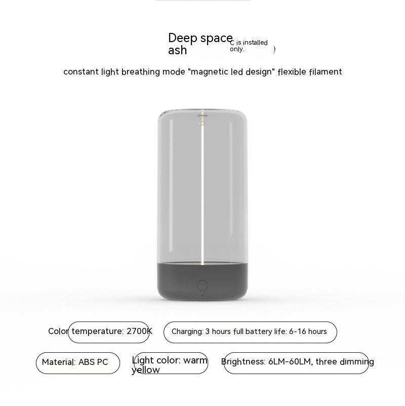 Portable LED Night Light – Rechargeable Camping Atmosphere Lamp