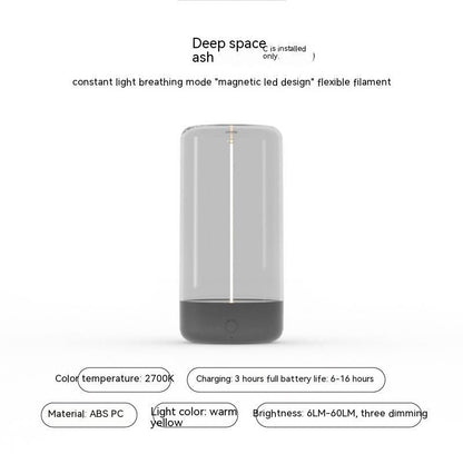 Portable LED Night Light – Rechargeable Camping Atmosphere Lamp