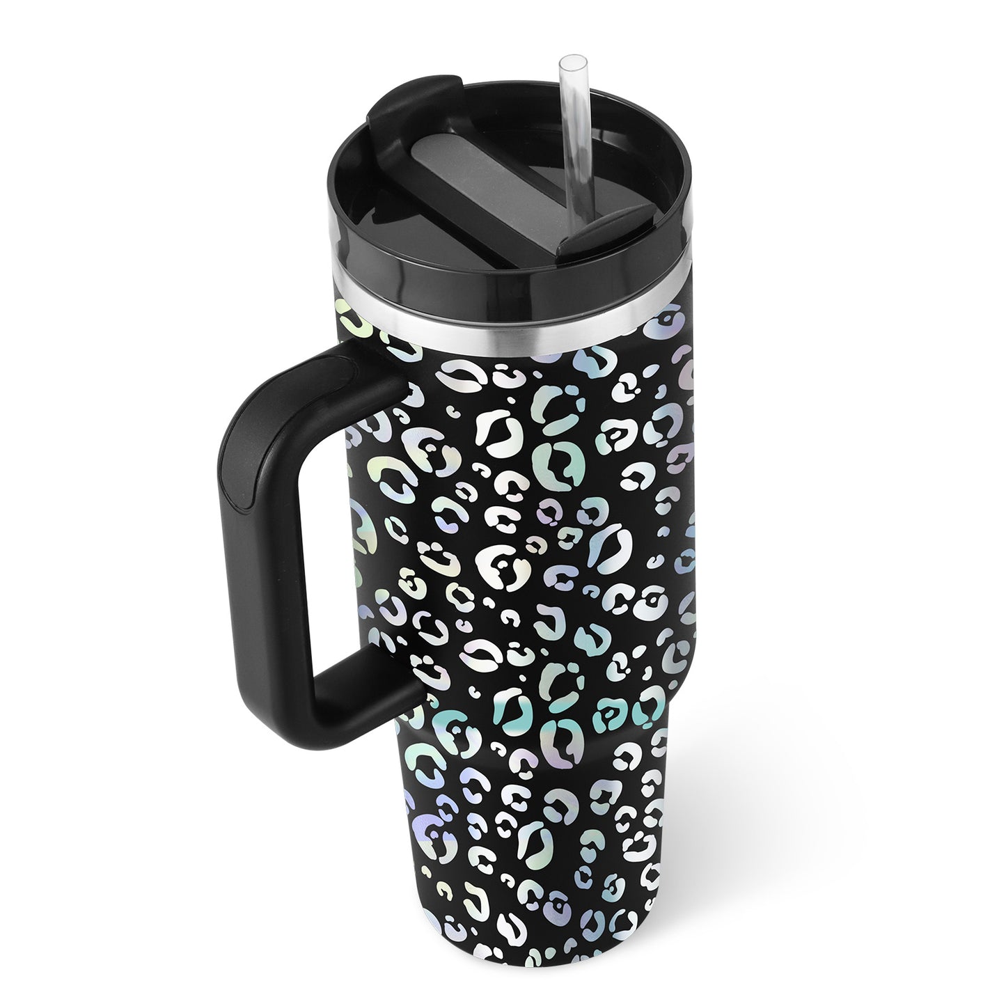 40 Oz Tumbler – Handle, Straw, Spill-Proof, Travel-Friendly