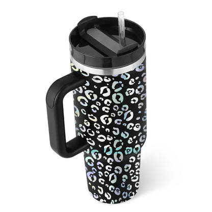 40 Oz Tumbler – Handle, Straw, Spill-Proof, Travel-Friendly