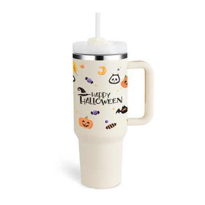 40 Oz Tumbler – Handle, Straw, Spill-Proof, Travel-Friendly
