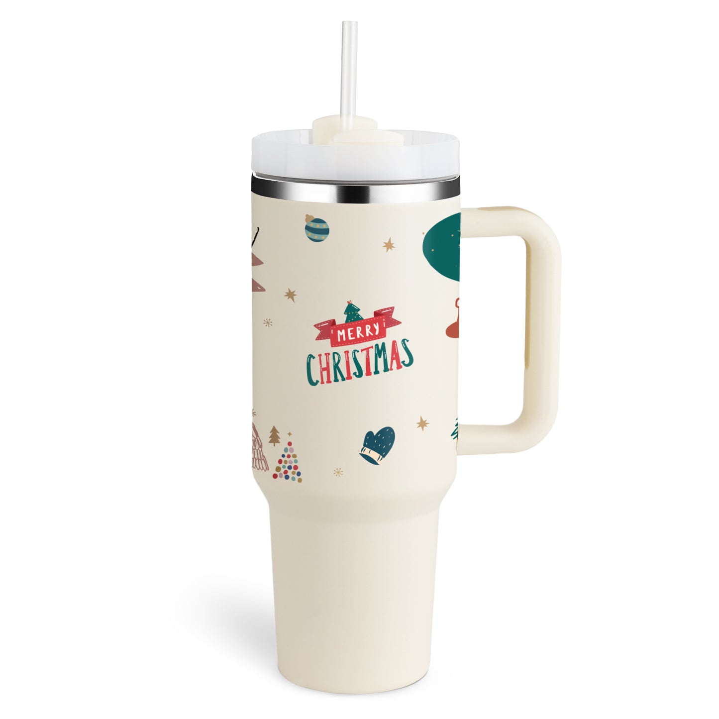 40 Oz Tumbler – Handle, Straw, Spill-Proof, Travel-Friendly