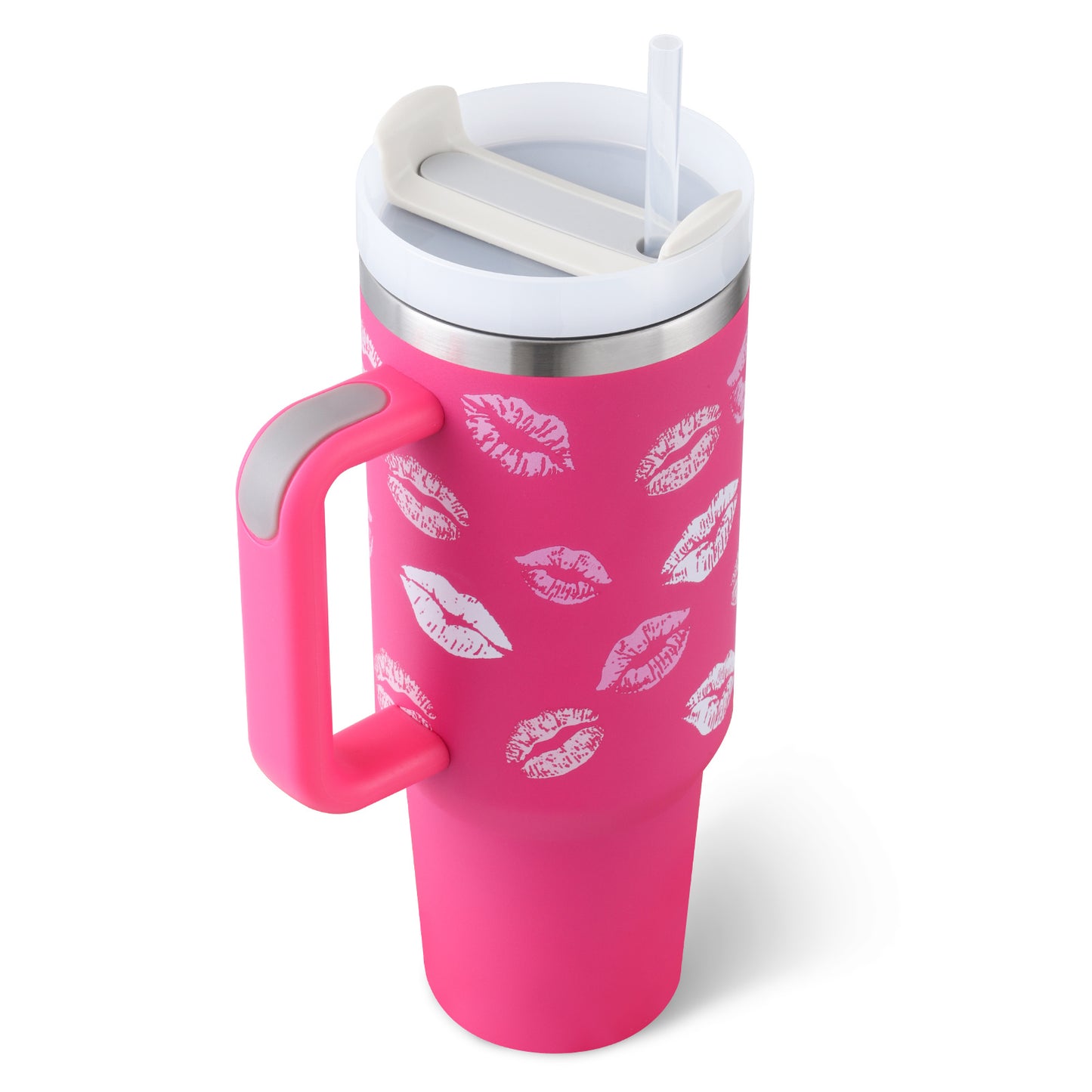 40 Oz Tumbler – Handle, Straw, Spill-Proof, Travel-Friendly