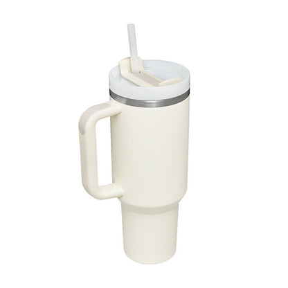 40 Oz Tumbler – Handle, Straw, Spill-Proof, Travel-Friendly