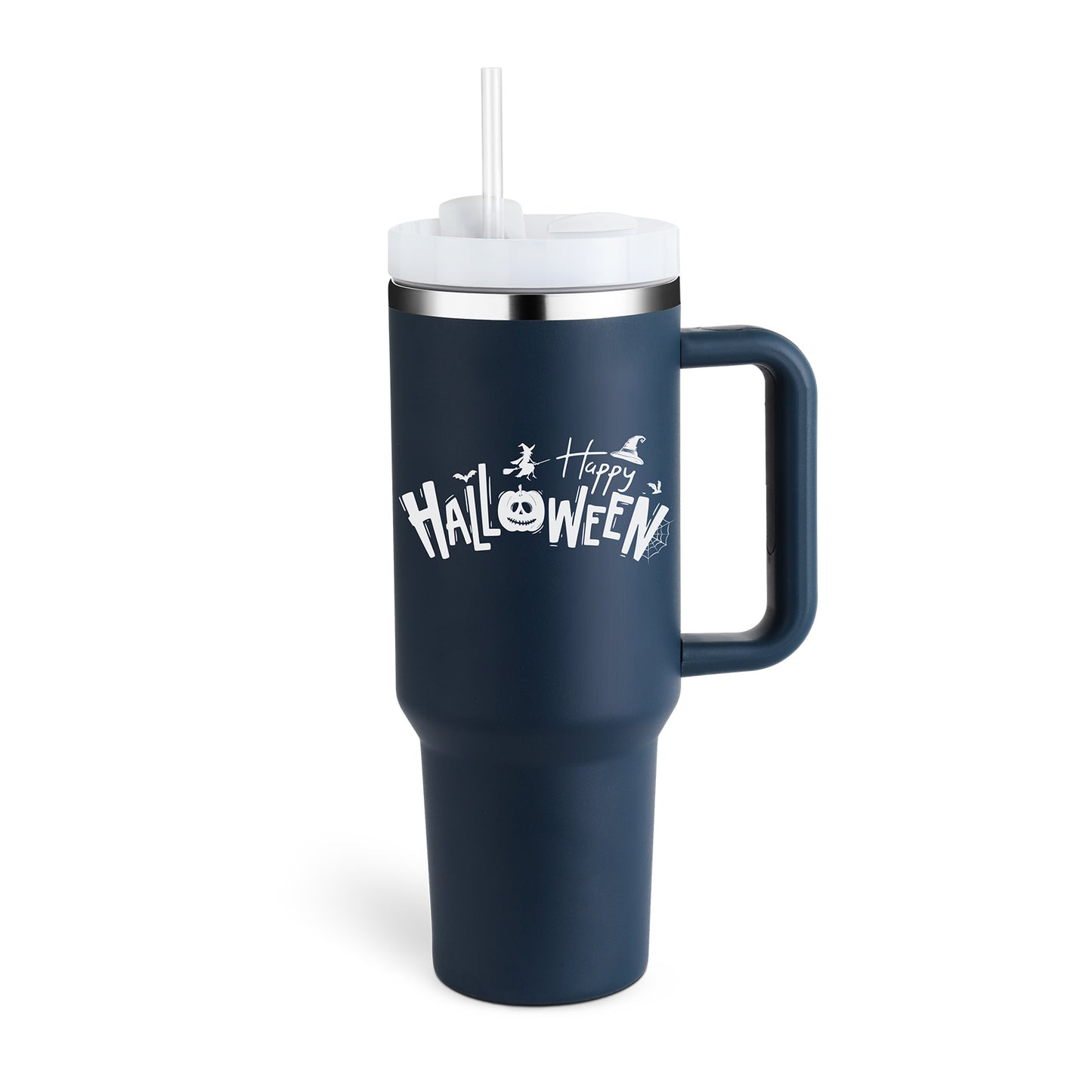40 Oz Tumbler – Handle, Straw, Spill-Proof, Travel-Friendly