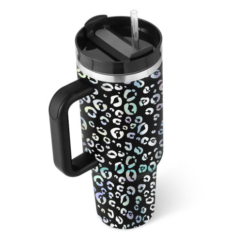40 Oz Tumbler – Handle, Straw, Spill-Proof, Travel-Friendly
