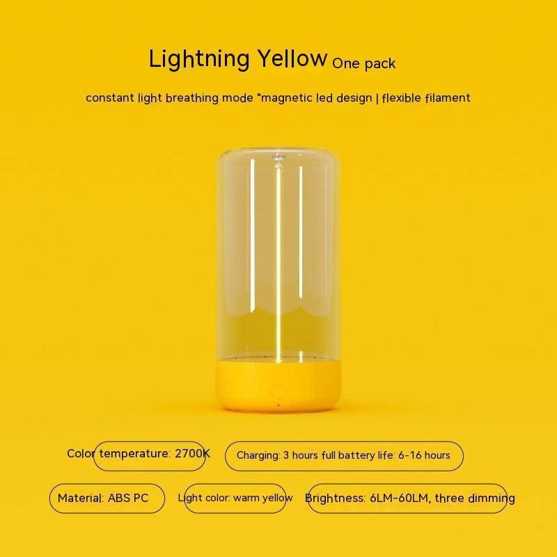 Portable LED Night Light – Rechargeable Camping Atmosphere Lamp