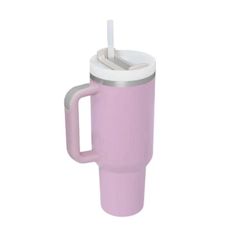 40 Oz Tumbler – Handle, Straw, Spill-Proof, Travel-Friendly