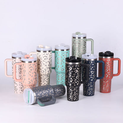 40 Oz Tumbler – Handle, Straw, Spill-Proof, Travel-Friendly