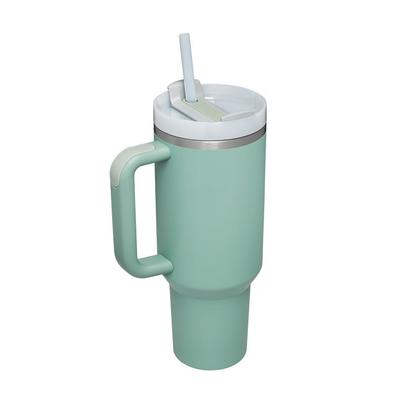 40 Oz Tumbler – Handle, Straw, Spill-Proof, Travel-Friendly