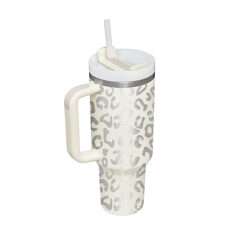 40 Oz Tumbler – Handle, Straw, Spill-Proof, Travel-Friendly