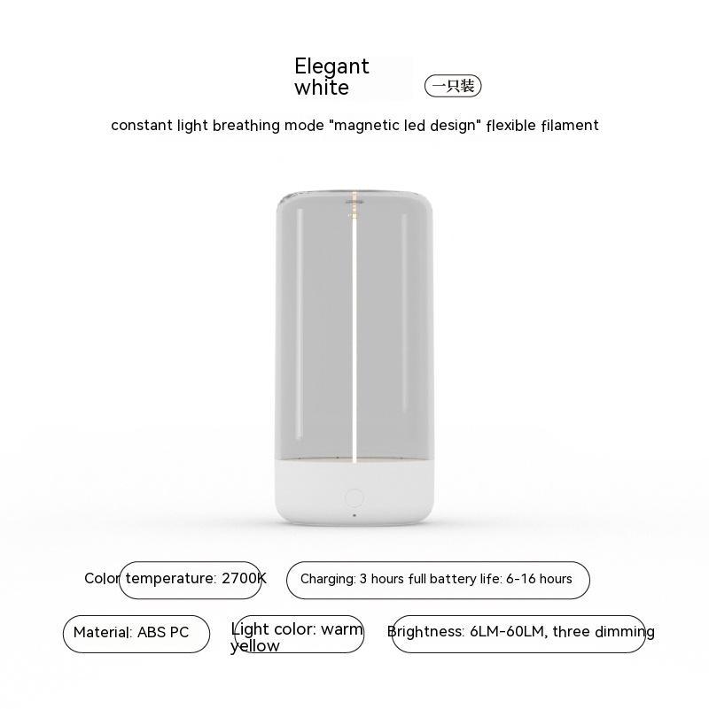 Portable LED Night Light – Rechargeable Camping Atmosphere Lamp