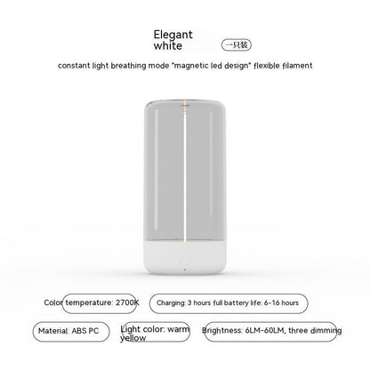 Portable LED Night Light – Rechargeable Camping Atmosphere Lamp