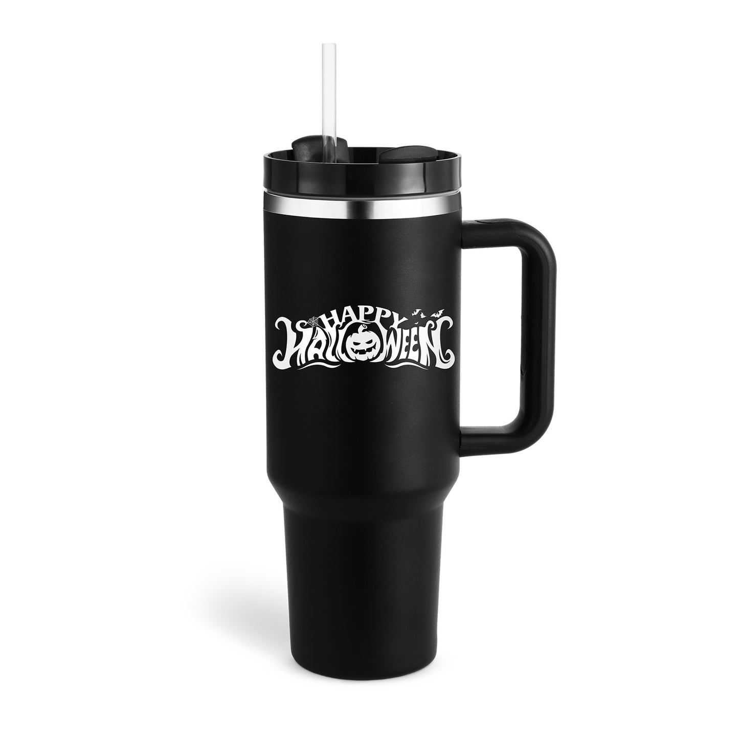 40 Oz Tumbler – Handle, Straw, Spill-Proof, Travel-Friendly