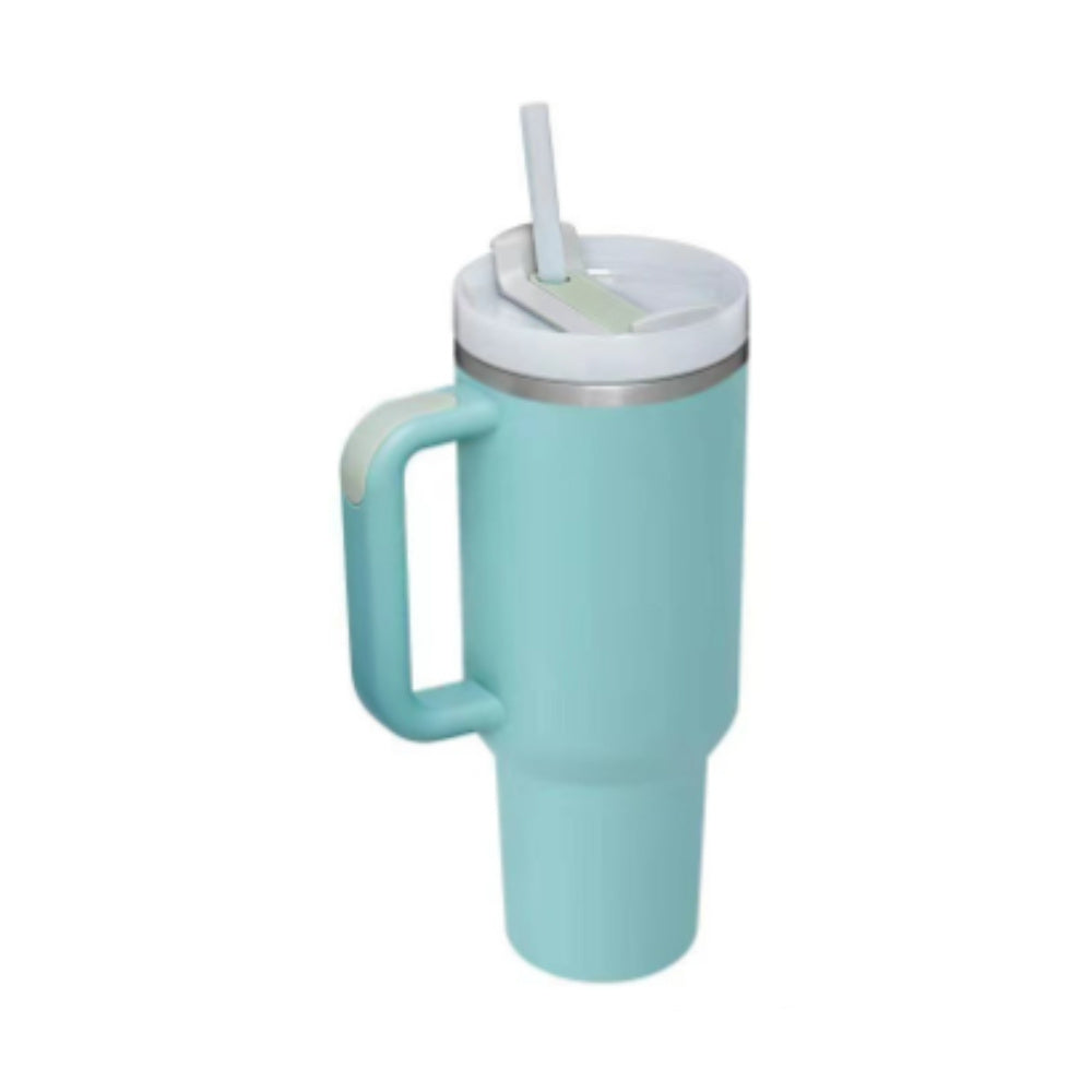 40 Oz Tumbler – Handle, Straw, Spill-Proof, Travel-Friendly