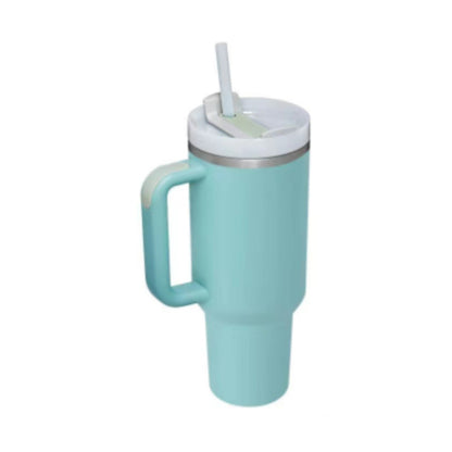 40 Oz Tumbler – Handle, Straw, Spill-Proof, Travel-Friendly