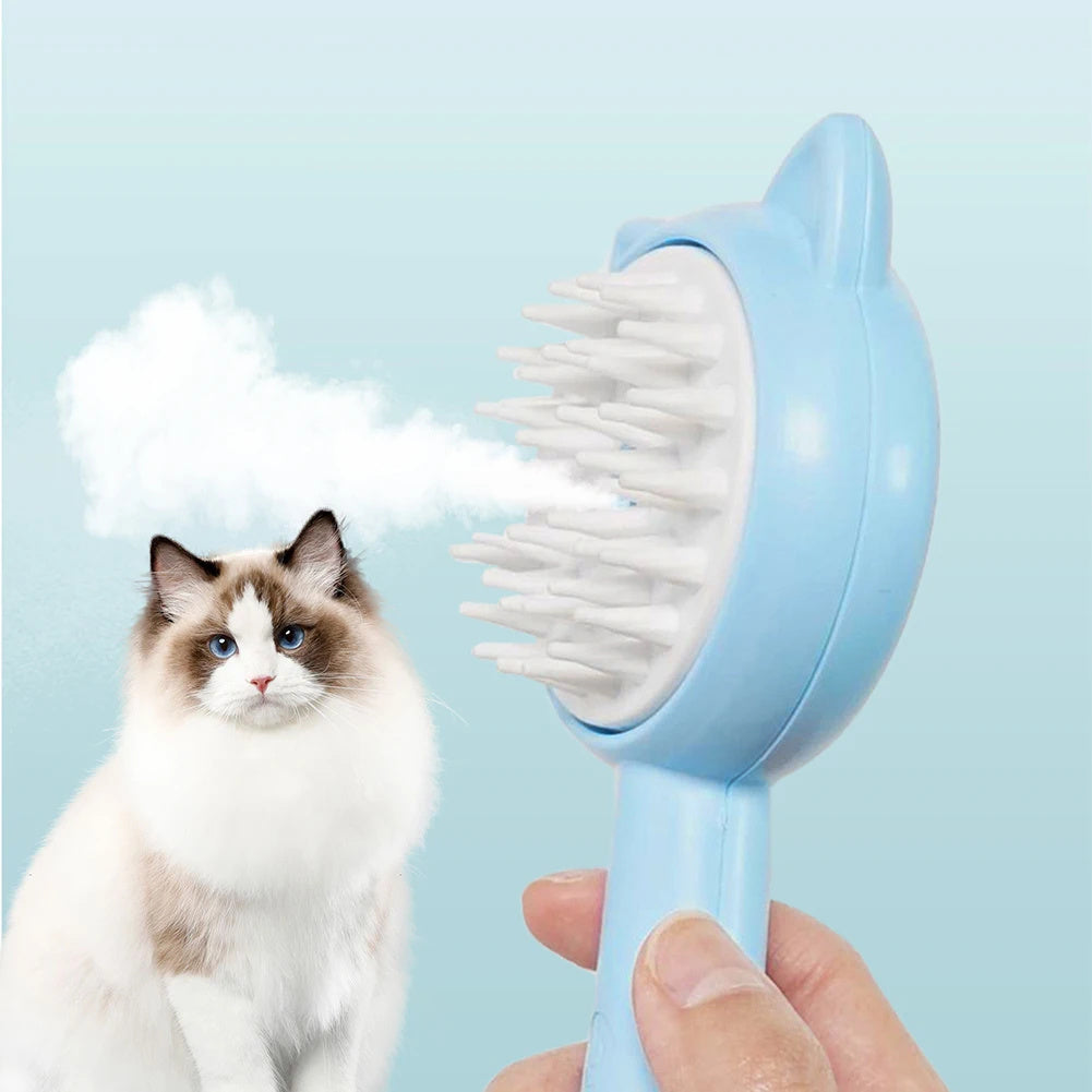 Rechargeable Mist Grooming Brush for Cats & Dogs.