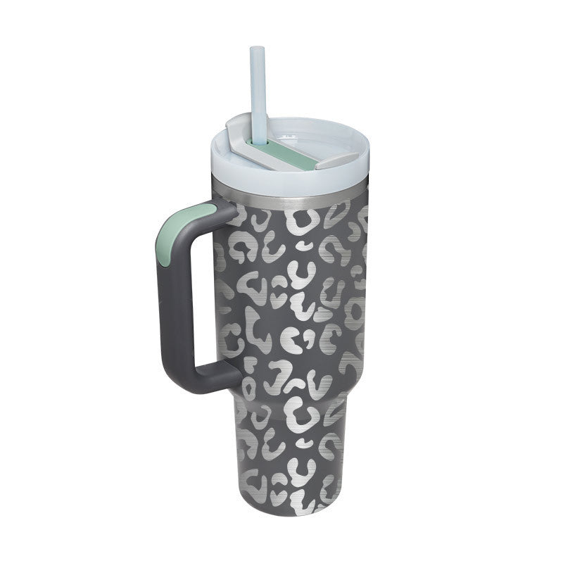 40 Oz Tumbler – Handle, Straw, Spill-Proof, Travel-Friendly