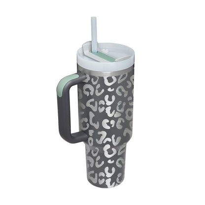 40 Oz Tumbler – Handle, Straw, Spill-Proof, Travel-Friendly