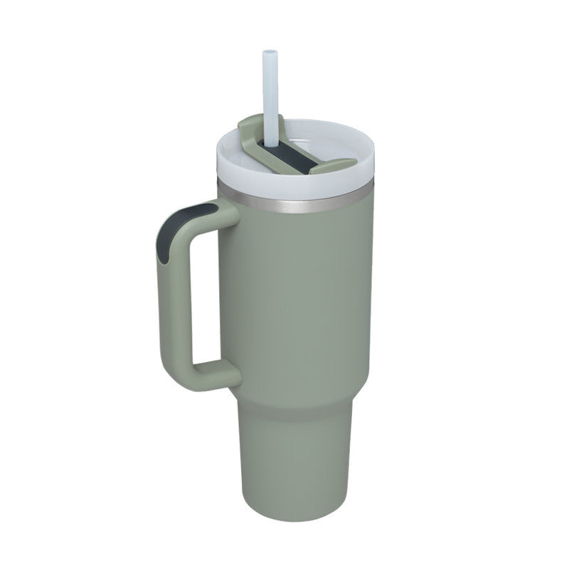 40 Oz Tumbler – Handle, Straw, Spill-Proof, Travel-Friendly