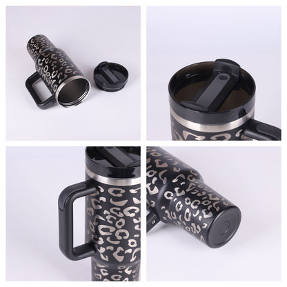 40 Oz Tumbler – Handle, Straw, Spill-Proof, Travel-Friendly