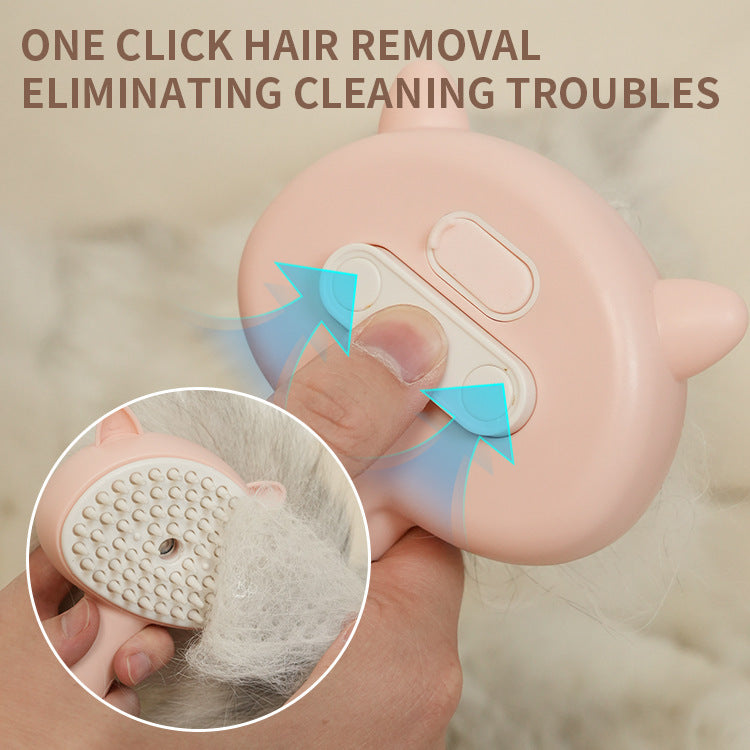 Rechargeable Mist Grooming Brush for Cats & Dogs.