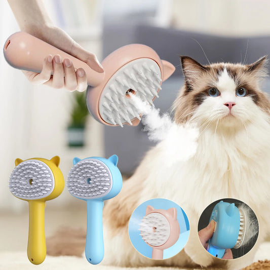Rechargeable Mist Grooming Brush for Cats & Dogs.
