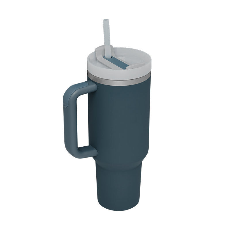 40 Oz Tumbler – Handle, Straw, Spill-Proof, Travel-Friendly